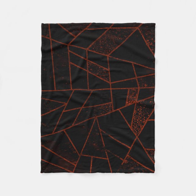 Abstract #948 Red Fleece Blanket (Front)