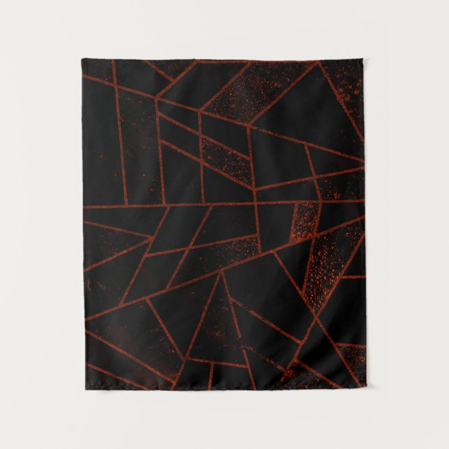 Abstract #948 Red Small Tapestry (Front)