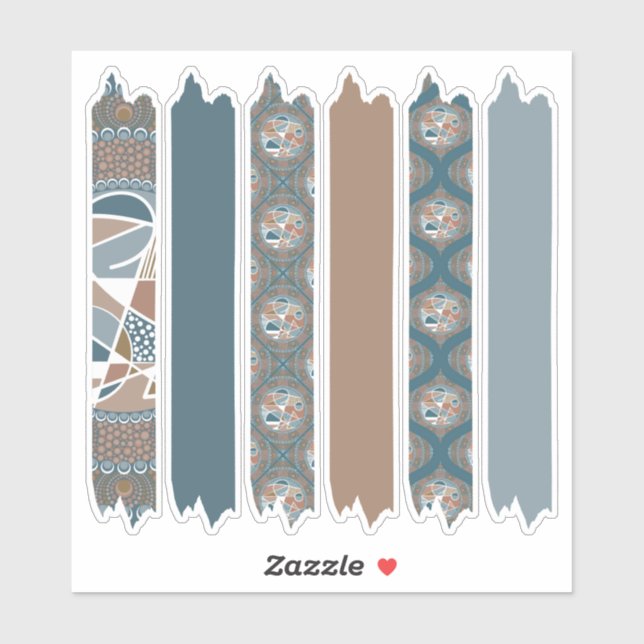 Abstract Accent Dot Mandala Patterns Washi Tape (Sheet)