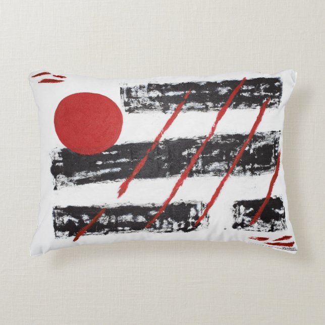 Abstract  accent pillow (Front)
