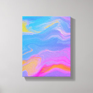 Abstract Acrylic Flow - Summer Breezes Canvas Print