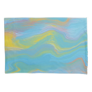 Abstract Acrylic Flow - Summer Breezes Pillowcase