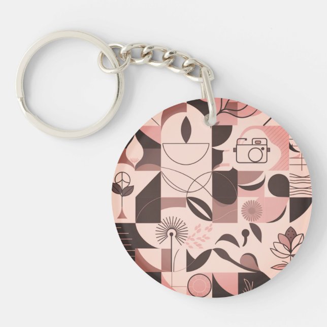 Abstract acrylic keychain (Front)