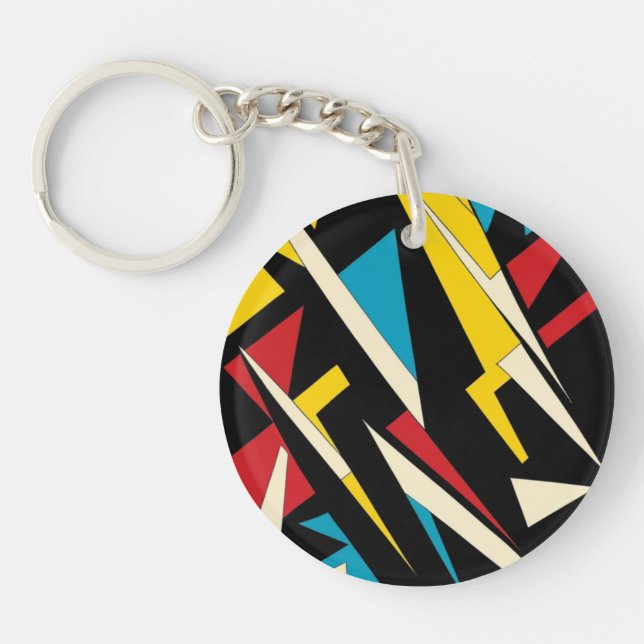 Abstract acrylic keychain (Front)