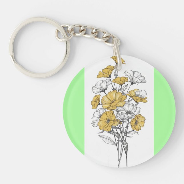 Abstract acrylic keychain (Front)