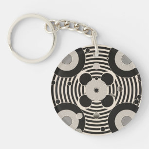 Abstract acrylic keychain