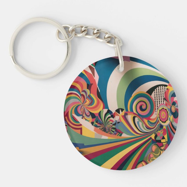Abstract acrylic keychain (Devant)