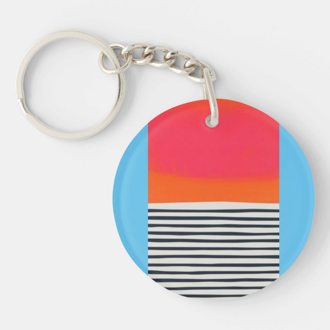 Abstract acrylic keychain (Front)