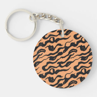 Abstract acrylic keychain
