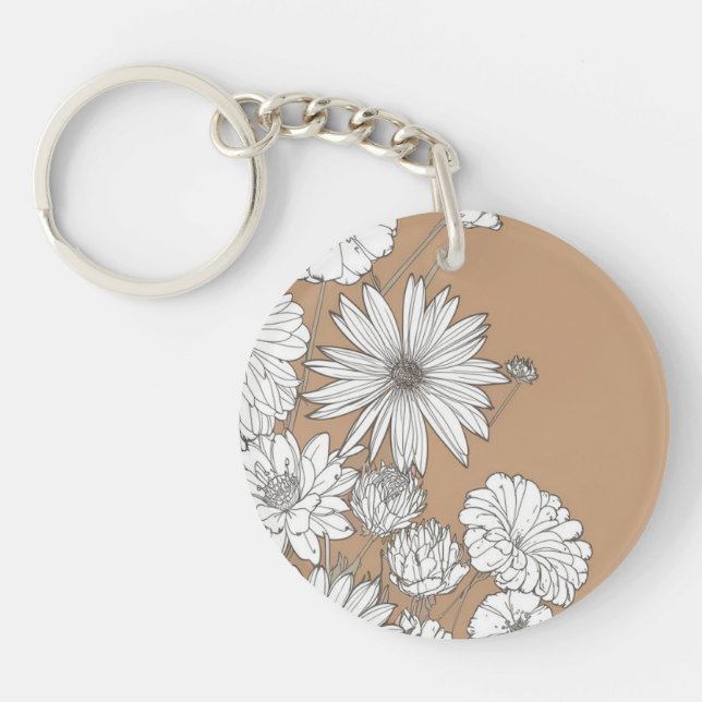 Abstract acrylic keychain (Front)