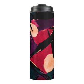 Abstract acrylic modern painting fragment. Colorfu Thermal Tumbler
