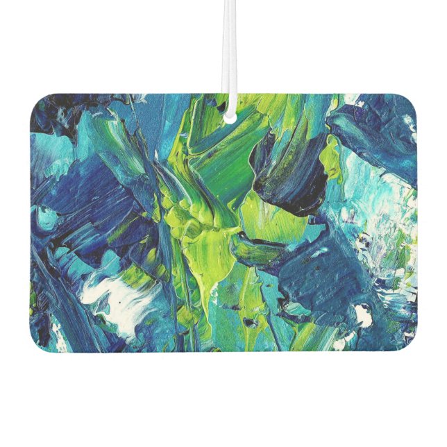 Abstract Acrylic Paint in Blue Air Freshener (Front)