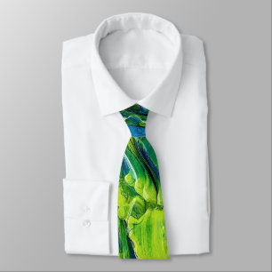 Abstract Acrylic Paint in Blue Tie