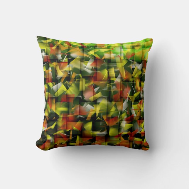 Abstract Acrylic Painting 4 Throw Pillow (Front)