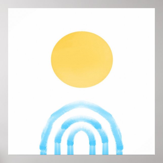 abstract acrylic painting poster (Front)