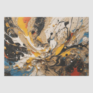Abstract Acrylic Splash Background Decoupage Tissue Paper