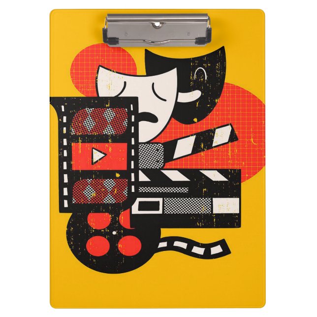 Abstract Acting Theatre| Drama theatre Clipboard (Front)
