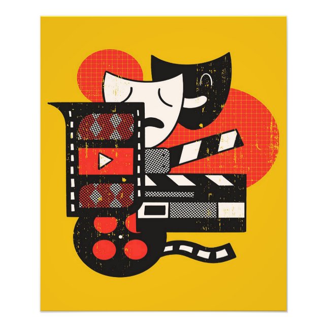 Abstract Acting Theatre| Drama theatre Photo Print (Front)