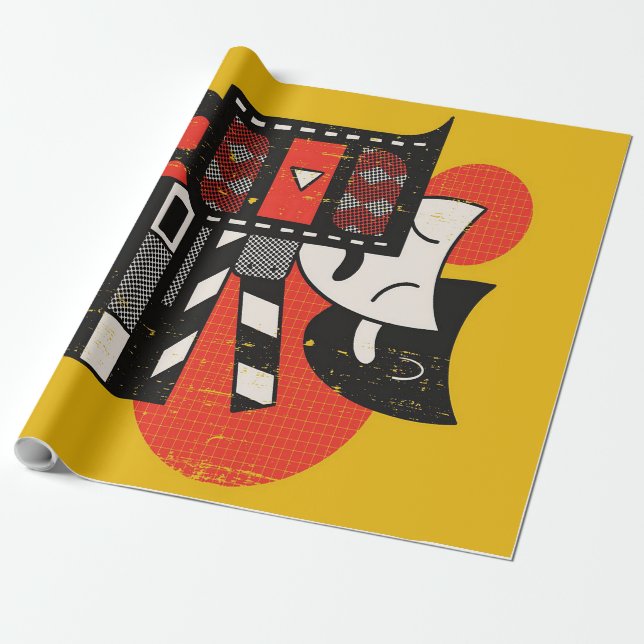 Abstract Acting Theatre| Drama theatre Wrapping Paper (Unrolled)