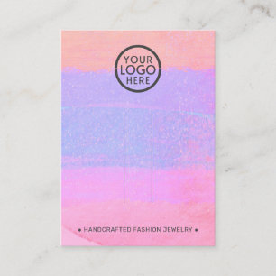 Abstract Add Your Logo Hairclip Barrette Display Calling Card