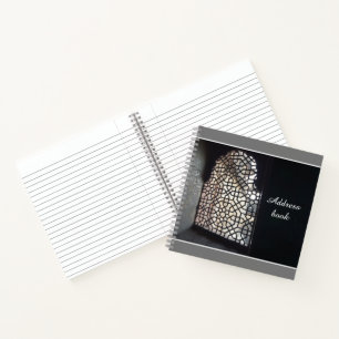 Abstract Address  Dark Spiral Notebook