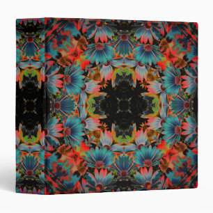Abstract African Daisy Flowers  Binder