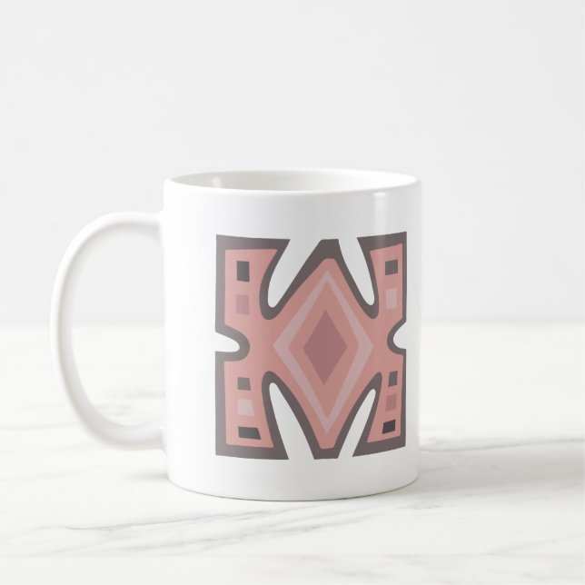 Abstract african geometric pattern coffee mug (Left)