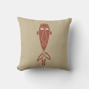 Abstract African modern art Throw Pillow