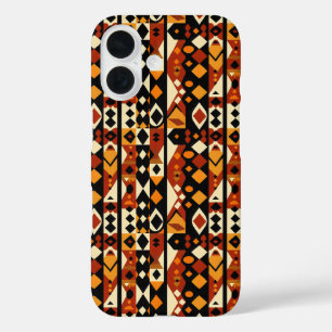 Abstract African Pattern iPhone 16 Case