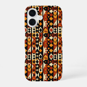Abstract African Pattern iPhone 16 Case
