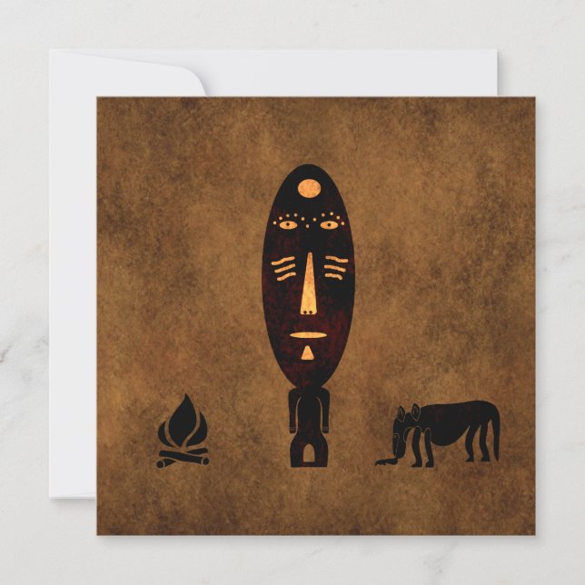Abstract African tribal art (Front)