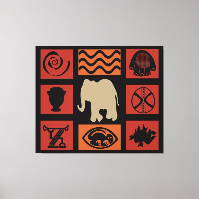 Abstract african tribal art canvas print (Front)