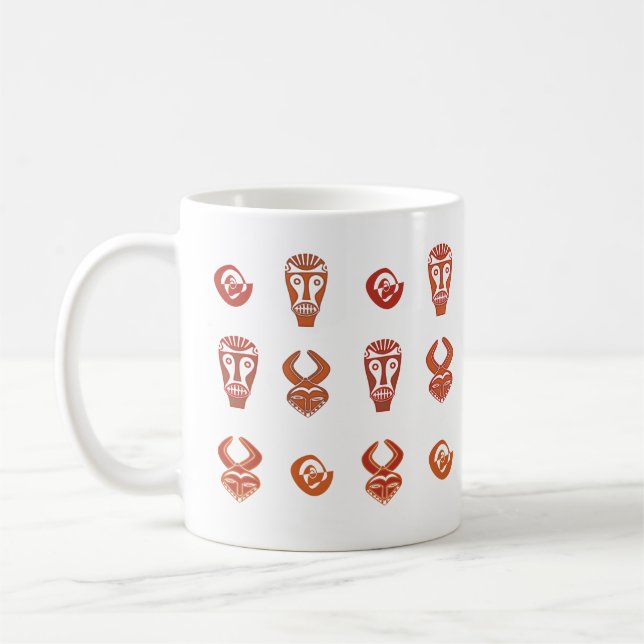 Abstract african tribal art coffee mug (Left)