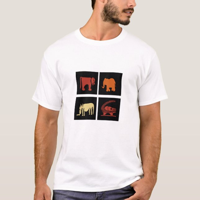 Abstract african tribal art T-Shirt (Front)