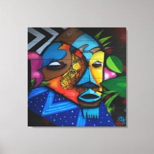 Abstract African Tribal Canvas Print