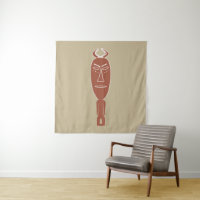 Abstract African tribal portrait