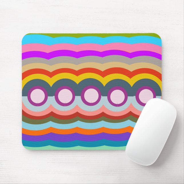 Abstract Again Mouse Pad (With Mouse)