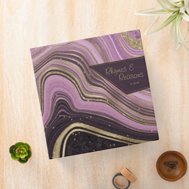 Abstract Agate Mauve ID827 Binder (In Situ)