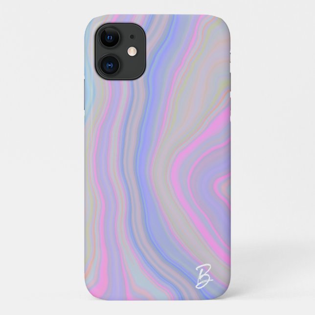 Abstract Agate Personalized Phone Case (Back)