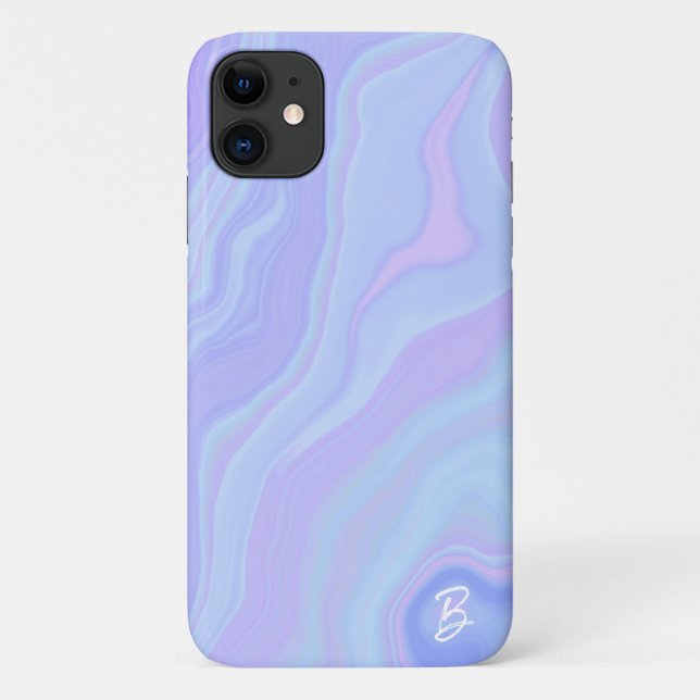 Abstract Agate Personalized Phone Case (Back)