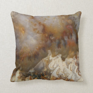 Abstract Agate throw pillow