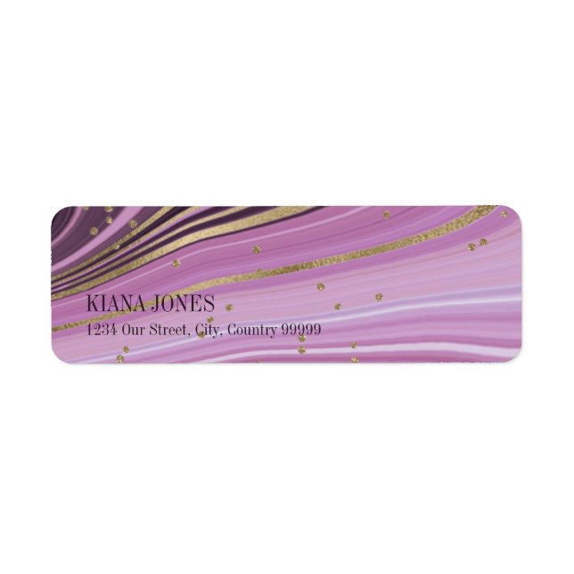 Abstract Agate Wedding V2 Mauve ID827 (Front)