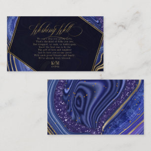 Abstract Agate Wishing Well V3 Midnight ID827 Enclosure Card