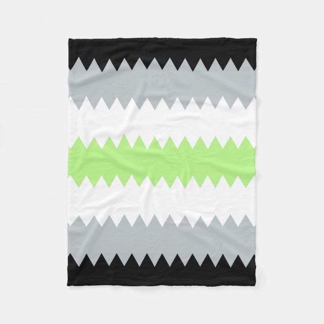 Abstract Agender Pride Flag      Fleece Blanket (Front)