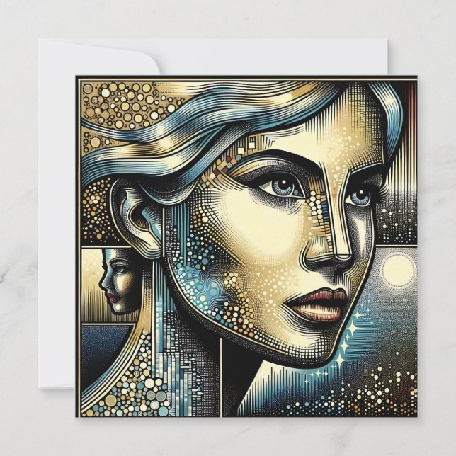 Abstract Ai Art | Women's Face (Front)