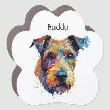 Abstract Airedale Terrier customizable