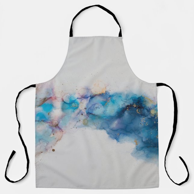 Abstract Alcohol Ink Art Background Apron (Front)