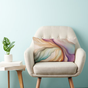 Abstract Alcohol Ink Arty Lumbar Pillow