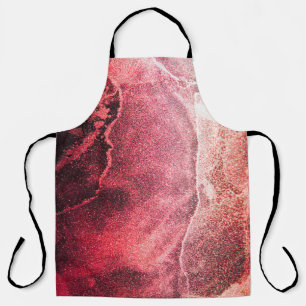 Abstract Alcohol Ink Painting Modern Art Backgroun Apron