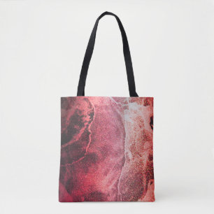 Abstract Alcohol Ink Painting Modern Art Backgroun Tote Bag